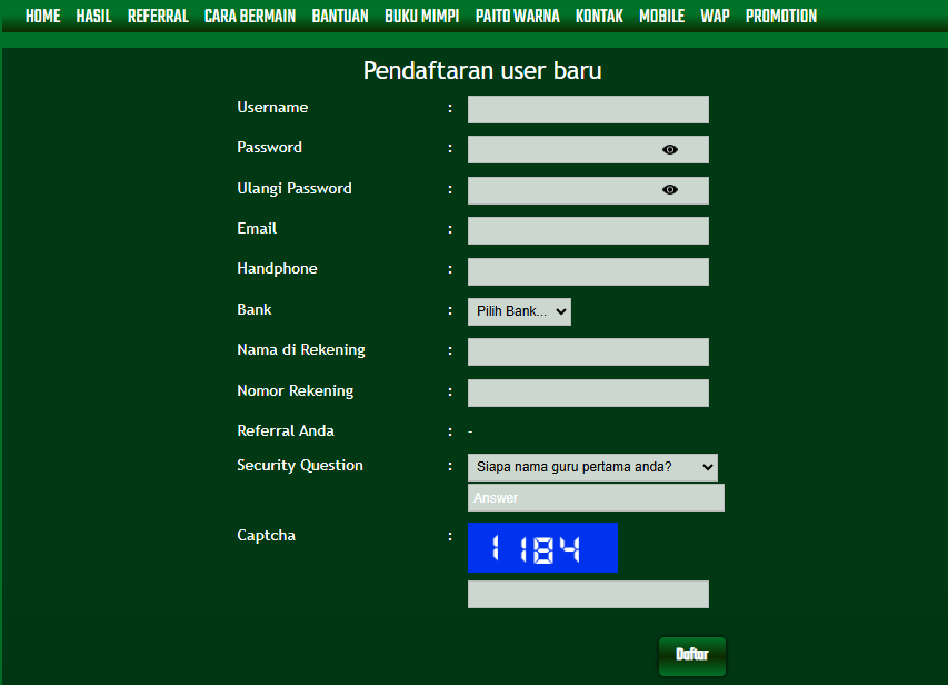 Cara Daftar Akun KISARAN GROUP
