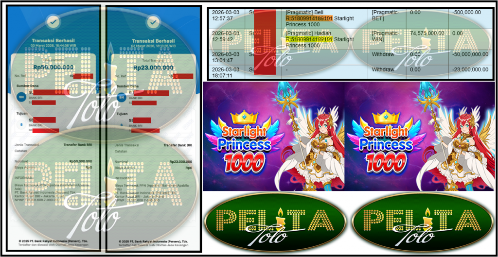 PELITATOTO JACKPOT PRAGMATIC Gaming ”Starlight Princess 1000” ‌‌‌‌‌‌‌‏Rp 73,000,000,- LUNAS