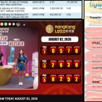 KISARAN4D JACKPOT PASARAN HONGKONG LOTTO (TIAP HARI) ”0570” ‌‌‌‌‌‌‌‏Rp 4,000,000,- LUNAS