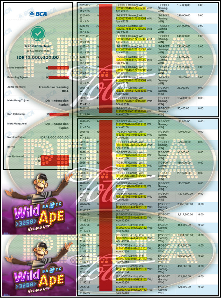 PELITATOTO JACKPOT PGSOFT Gaming ”Wild Ape” ‌‌‌‌‌‌‌‏Rp 12,000,000,- LUNAS